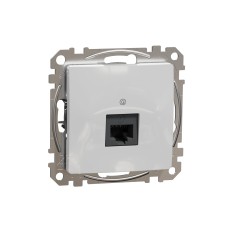 Розетка RJ45, CAT 5E UTP, алуминий, Schneider Electric SDD113451 Sedna Design & Elements