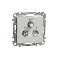 TV/R/SAT розетка междинна 10db, Sedna, алуминий, Schneider Electric SDD113488 Sedna Design & Elements