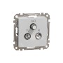 TV/R/SAT розетка междинна 10db, Sedna, алуминий, Schneider Electric SDD113488 Sedna Design & Elements