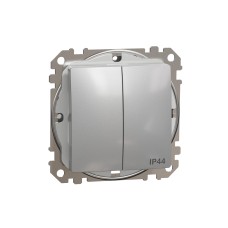 Сериен ключ 10AX, алуминий, Schneider Electric SDD213105 Sedna Design & Elements