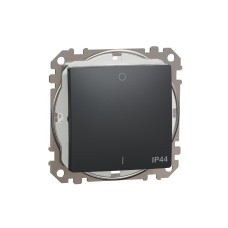 Двуполюсен ключ 10AX, антрацит, Schneider Electric SDD214102 Sedna Design & Elements