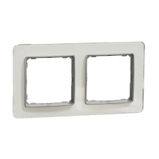 Декоративна рамка, двойна, стъкло, Schneider Electric SDD360802 Sedna Design & Elements