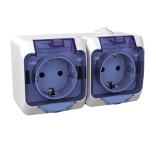 Двоен контакт шуко с детска защита, Cedar Plus, Schneider Electric WDE000525