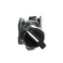 Schneider Electric XB4BD21 - Harmony XB4 - Селекторен превключвател с къса черна ръкохватка, метален, 22 мм, 2 позиции, със задържане, N/O
