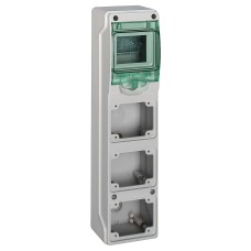Schneider Electric 13177 - Kaedra, Mini Kaedra - Kaedra - за захранващ излаз - 3 отвора - 1 x 4 Модули