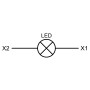 Сигнална лампа, пластмаса, прозрачна, 22 мм, интегриран LED, 24 V AC/DC, Harmony XB7 Schneider Electric XB7EV07BP