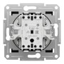 Кръстат ключ, 10AX безвинтов монтаж, антрацит, Asfora, Schneider Electric EPH0500171
