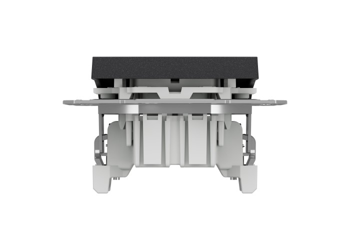 Кръстат ключ, 10AX безвинтов монтаж, антрацит, Asfora, Schneider Electric EPH0500171
