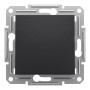 Кръстат ключ, 10AX безвинтов монтаж, антрацит, Asfora, Schneider Electric EPH0500171