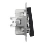 Кръстат ключ, 10AX безвинтов монтаж, антрацит, Asfora, Schneider Electric EPH0500171
