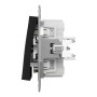 Кръстат ключ, 10AX безвинтов монтаж, антрацит, Asfora, Schneider Electric EPH0500171