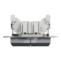 Schneider Electric EPH1100162 - Asfora - Двоен еднополюсен бутон - 10A безвинтов монтаж, Стомана