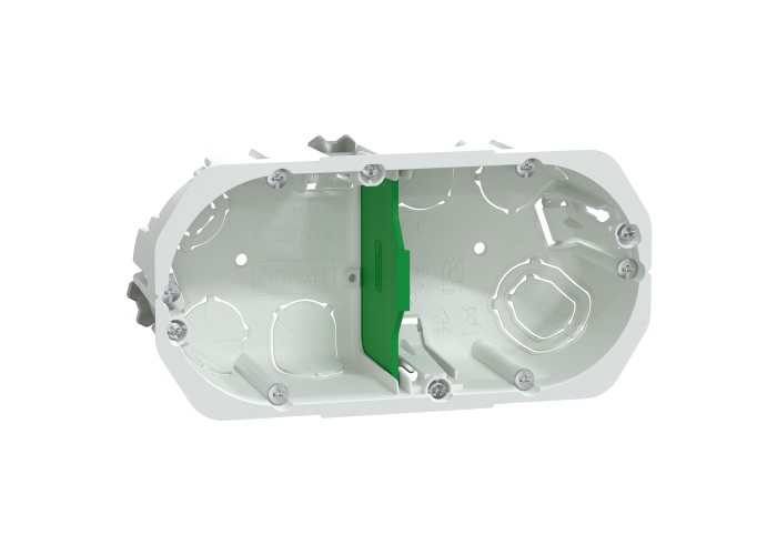 Двойна кутия за закрит монтаж 67x50 мм, Multifix, Schneider Electric IMT35925