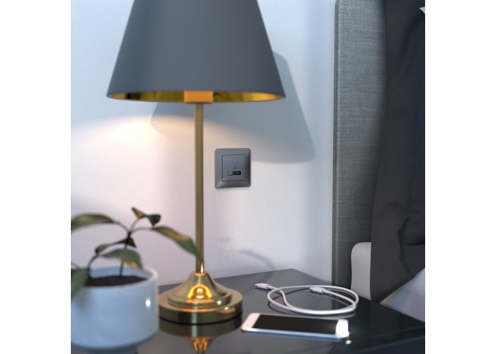 Единична декоративна рамка, алуминий, Sedna Design & Elements, Schneider Electric SDD313801