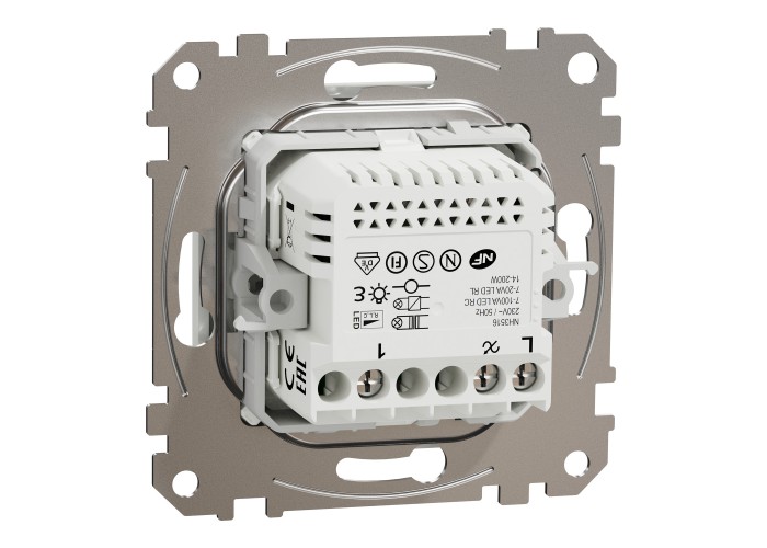 LED ротационен димер Sedna, RC/RL 5-200W, бял, Schneider Electric SDD111502 Sedna Design & Elements