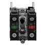Schneider Electric XB4BD25 - Harmony XB4 - Селекторен превключвател с къса черна ръкохватка метален, 22мм, 2 позиции, със задържане, N/C+N/O