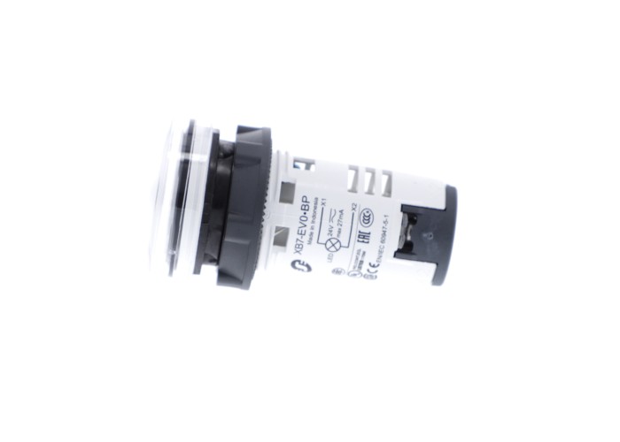 Сигнална лампа, пластмаса, прозрачна, 22 мм, интегриран LED, 24 V AC/DC, Harmony XB7 Schneider Electric XB7EV07BP