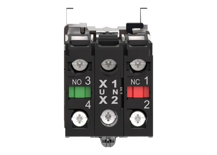 Тяло за светещ бутон 24 V, LED, Harmony XB4, Schneider Electric ZB4BW0B15