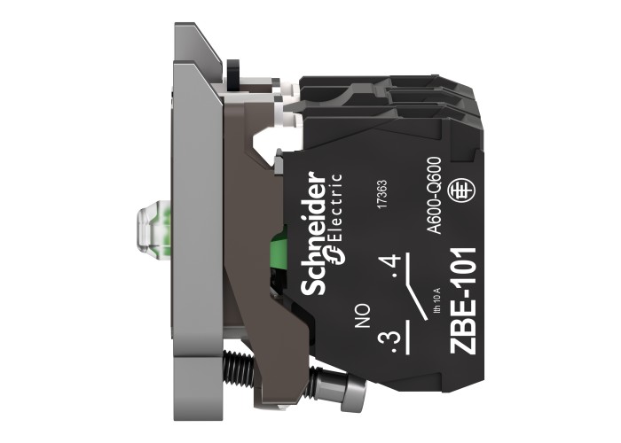 Тяло за светещ бутон 24 V, LED, Harmony XB4, Schneider Electric ZB4BW0B15