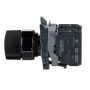 Schneider Electric XB4BD25 - Harmony XB4 - Селекторен превключвател с къса черна ръкохватка метален, 22мм, 2 позиции, със задържане, N/C+N/O