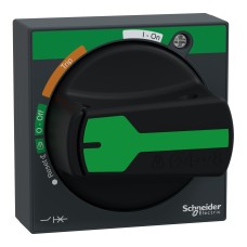 Schneider Electric GVAPB54 - TeSys U - Въртяща се ръкохватка, TeSys Deca-GV3-U, IP54, черна дръжка, с индикация за изключване