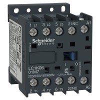 Schneider Electric LC1K0601P5 - TeSys k - Контактор 3P 6A AC-3 <= 440V - aux 1NC - бобина 230V 50Hz