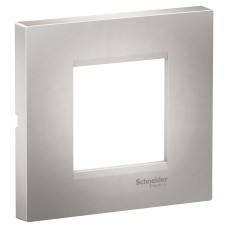 Easy Styl Easy Styl, cover frame, 2 modules, silver, Schneider Electric LMR7262004