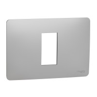 Едномодулна рамка Unica Studio, алуминий ИС, New Unica, Schneider Electric NU210130