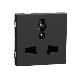 Контакт мултистандарт, 2 модула, антрацит, Schneider Electric NU308454 New Unica
