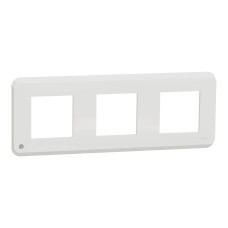 Тройна рамка UNICA PRO, антибакт., бяла, New Unica, Schneider Electric NU400620