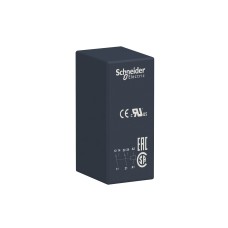 Schneider Electric RSB2A080B7 - Harmony Electromechanical Relays - Интерфейсно реле с основа, 2 C/O, 8А, 24 Vac