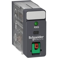 Schneider Electric RXG22P7 - Harmony Electromechanical Relays - Интерфейсно реле-Harmony RXG-2C/O стандартно-230VAC-5A, с бутон за тест на товар и LED