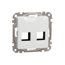 Dbl плоча AMP MOL KEL cat5e 6 UTP, бял, Schneider Electric SDD111444C Sedna Design & Elements