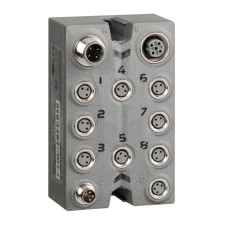 Schneider Electric TM7BDM8B - Modicon TM7 - IP67 Разширителен блок 8 DI/DO 24VDC/0.5A/M8