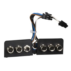 Schneider Electric VW3L40420 - Lexium ILA, ILE, ILS - Свързващи букси - 4 женски M8 за 2 I/O signals + 2 мъжки M8 за safe torque off safety