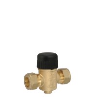Schneider Electric VZ208C-15BP05 - Zone Valves and Actuators - VZ208C Zone Valve, 2-Way, PN16, DN15, 15 mm O/D Compression, Kvs 1.6 m³/h, 2.5 mm Stroke.