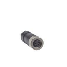 Накрайник женски, M8, 4 pin, прав, кабелен вход M9.5 x 1, Telemecanique XZCC8FDM40V - OsiSense XU