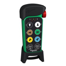 Schneider Electric ZART8LS - Harmony eXLhoist - Remote control eXLhoist compact, 6 motion push buttons, 2 auxiliary push buttons, LED