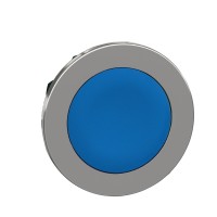 Schneider Electric ZB4FA6 - Harmony XB4 - Flush mounted push button head, metal, blue, Ø30, spring return, unmarked