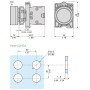 Schneider Electric XA2EA21 - Easy Harmony XA2 - Easy Harmony XA2E, бутон, пластмаса, вграден, черен, Ø22, с пружинно връщане, без маркировка, 1 NO