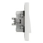 Сериен ключ-10AX, безвинтов монтаж, бял, Asfora, Schneider Electric EPH0300121