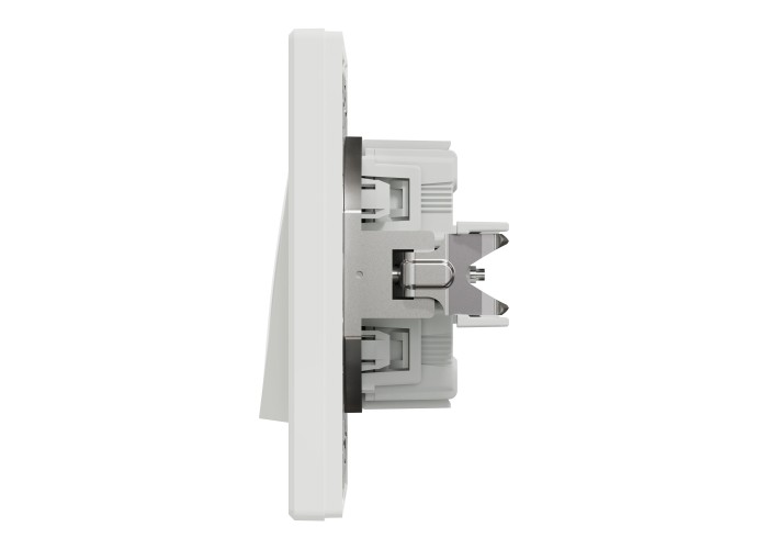 Сериен ключ-10AX, безвинтов монтаж, бял, Asfora, Schneider Electric EPH0300121