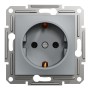 Единичен контактен излаз шуко, 16A, стомана, Asfora, Schneider Electric EPH2900162