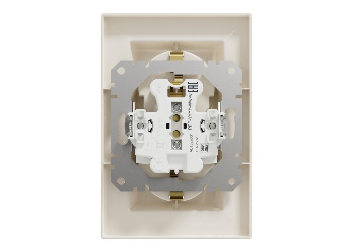 Двоен контакт Шуко, 16А, крема, Asfora, Schneider Electric EPH9900123