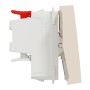 Кръстат ключ 10А 2 модула, бежов, New Unica, Schneider Electric NU320544