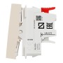 Кръстат ключ 10А 2 модула, бежов, New Unica, Schneider Electric NU320544