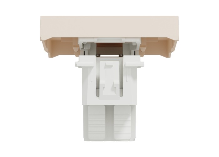 Кръстат ключ 10А 2 модула, бежов, New Unica, Schneider Electric NU320544