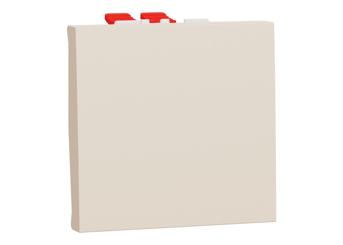 Кръстат ключ 10А 2 модула, бежов, New Unica, Schneider Electric NU320544