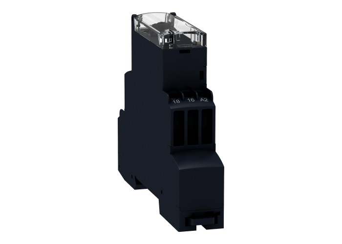 Schneider Electric RE17RCMU - Harmony Timer Relays - Модулно времереле, Harmony, 8A, 1CO, 1s..100h, 24V DC 24...240V AC DC