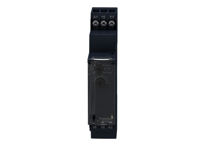 Schneider Electric RE17RCMU - Harmony Timer Relays - Модулно времереле, Harmony, 8A, 1CO, 1s..100h, 24V DC 24...240V AC DC